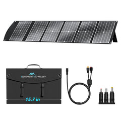 Extreme Lightweight and Compact Foldable Ecosonique 100W Portable Solar Panels Charger for Camping Power Station, Solar Generators, Cell Phones with USB QC3.0, Type-C PD3.0, Anderson and XT60 DC 20V