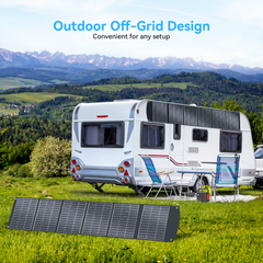 400W Portable Solar Panel for Most Power Stations, Foldable & Lightweight Solar Suitcase with Kickstands, 40V MC4 & Multi-Output for Solar Generators, RVs, Camping, and Outdoor Use